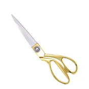 (店+)裁縫金剪刀【縫紉工具】WD0848▸剪綵用剪刀▸布料剪刀▸縫紉剪刀▸裁布工具▸不鏽鋼裁縫剪▸金色剪刀▸家用裁縫剪刀