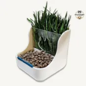 兔子草架 牧草架 牧草盒 兔子牧草架 牧草架 兔飼料架 兔子食盆 兔子草架 天竺鼠