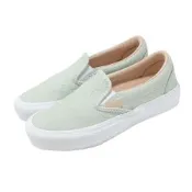 Vans 休閒鞋 Classic Slip-On 男鞋 女鞋 綠 復古 皮革 懶人鞋 VN0005VNBHN