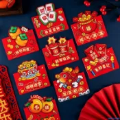 【過年裝飾免運】創意立體新年賀卡卡通春節過年祝福卡片新年快樂送人祝福新款裝飾擺件卡片