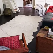【Fuwaly】德國Esprit home 沫影造型地毯-170x240 cm   ESP2818-01(不規則 白色)
