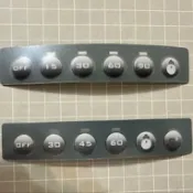 林內 懸掛烘碗機 原廠 面板按鍵開關貼紙 有 / 無臭氧 RKD-180 / 190