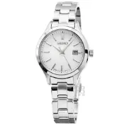 (店+)【SEIKO 精工】【柒號本舖】SEIKO 精工SOLAR太陽能藍寶石時尚女錶-白 / STPX093 日本國內版