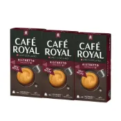 (店+)【Cafe Royal】Ristretto 特濃短萃膠囊咖啡*3 三盒組 咖啡膠囊 小顆的膠囊咖啡  〈可適用Nespresso〉