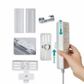 (店+)小米粉 電源線固定器 延長線收納固定器 插線板固定器 插座固定器 排插固定器 插座固定器 電線固定器 理線器