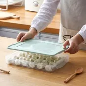 家用餃子盒收納盒放餃子速凍盒廚房凍餃子保鮮盒冰箱專用冷凍托盤訂單滿199元出貨