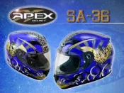 台中皇欣!! M2R 出品全罩安全帽 APEX SA-36 花色!!免運費!!