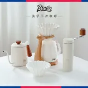 君源優品 手沖咖啡壺套裝 手沖咖啡壺 手沖壺 咖啡壺 咖啡濾杯 細口壺 柴鹿手沖咖啡壺套裝 陶瓷濾杯架