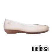 Melissa-霧面方頭魚口平底鞋-透明