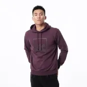 【Lee】男裝 帽T / 方框LOGO 氣質紫 標準版型 / Urban Riders 系列(LL20030381D)