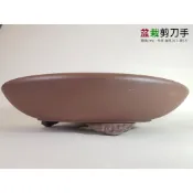 ●●●盆栽剪刀手●●● 建元盆 I 紫砂圓形雲足 盆缽 盆景 盆栽 花器【盆栽 園藝 花藝】