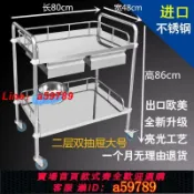 逸選生活 【店長推薦 品牌好貨】加厚不銹鋼醫用小推車儀器治療車手術護士美容推車理療器械搶救車
