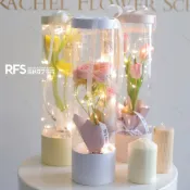 【客製化】【鮮花包裝】透明pvc 插花盒 抱抱桶 單支玫瑰花束包裝盒 鮮花筒 禮物盒 工廠直營 38婦女節手提花盒