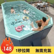 低價款🔥 回購款🔥 【免稅+保固】兒童家庭加厚戲水池 成人小孩寶寶 免充氣戶外摺疊 大號游泳池蓄水池 游泳筒折 疊收