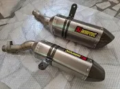 KAWASAKI Z1000SX/Z1000 三代/四代Akrapovic鈦合金蠍子管（側箱可裝）