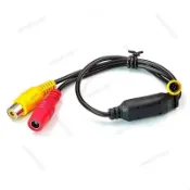 4芯寶馬頭轉 AV蓮花頭轉接線四芯寶馬頭轉 RCA+DC 寶馬車專用4芯接頭 👏nb04070407🎊