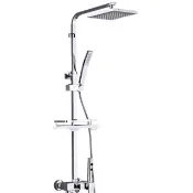 【Quality 聚家】不鏽鋼淋浴花灑組 浴室增壓淋浴花灑 多功能淋浴花灑 花灑套裝(空氣增壓/陶瓷閥芯)