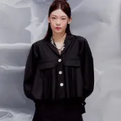 NEISH Aurora Tailored Jacket: Faded Black