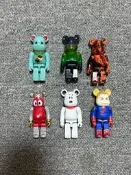 bearbrick 100% 積木熊 招財貓 夜光藍  33代 jellybean 果凍 6個打包出不單出 品相如圖