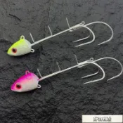 🌈桃園出貨🌈三個鉤40克60克80克天亞帶魚鉤拋投三鉤改裝刀魚鉛頭鉤夜光小天亞