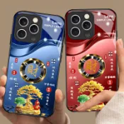 幸運招財玻璃殼 OPPO A6S A3X A5X A6X A91 A92S A96 A97 A98 A79 全包 手機殼