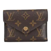 二手品 Louis Vuitton Victorine Monogram帆布三折短夾