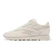 (店+)【REEBOK】Reebok 休閒鞋 Classic Leather 米白 皮革 女鞋男段 偏小 100034438