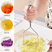 HareD [Hare.D] 馬鈴薯壓泥器 不鏽鋼波浪型 白鐵 壓碎器 搗碎 壓泥器 廚房小工具
