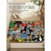 全球選品1館 生活百貨 復古鼴鼠入戶門線圈地墊室外絲圈大門口進門墊玄關腳墊可裁剪地毯