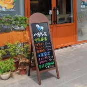 展示架 復古落地架 廣告牌 立式小黑板架 擺攤展示牌 寫字板 咖啡店價格板 磁吸板