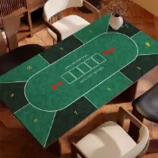 德州撲克桌布長方形加厚耐磨高端棋牌室撲克桌墊麻將打牌檯布定製