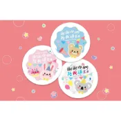 (店+)生日貼紙 Happy Birthday 謝謝你們陪我過生日 圓形貼紙 5cm 10cm g3999