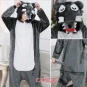 👉開發票【現貨在台~免運】大野狼睡衣 卡通睡衣 動物睡衣 動物連身睡衣演出服 角色扮演服 動物裝 萬聖節服裝 交換禮物