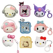 Airpods 2 卡通耳機矽膠套 3 保護套可愛貓咪 Kuromi Melody 保護套 Air pod Pro 2