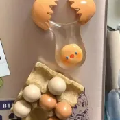 冰箱贴☘️雞蛋冰箱貼創意可愛磁貼仿真樹脂磁力貼磁性貼吸力貼冰箱門裝飾☘️☘️冰箱贴