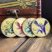 創意硬幣金銀幣四大神獸紀念幣朱雀青龍白虎玄武幸運守護禮物送人