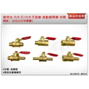 ＊金崙五金【附發票】台灣製 銅拷克 內外牙 內外牙插管(2分/2分半插管8mm) 銅接頭 考克 銅開關 球閥 (單售)