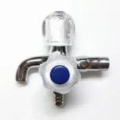 【台灣製】雙出口水晶長栓 洗衣機水龍頭 洗衣機 自由栓 水龍頭 雙出口 水晶 長栓 廚房 牆壁 水槽 水管 四分 陶瓷