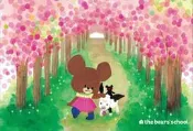 日本進口拼圖 the bears' school 小熊學校 櫻花 150片大片絕版拼圖，74-155