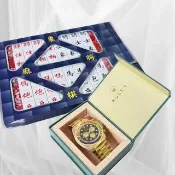 【上芳香業】金紙 紙紮用品 竹絲象棋麻將 金手錶 鑽錶(紙紮麻將 紙紮象棋 紙紮勞力士)