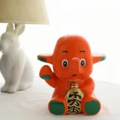闆娘嚴選｜日本代購✨招財鎮宅保平安佐藤象大型陶瓷存錢筒💚本人質感超好
