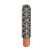 Goyard Churchill 單支皮革雪茄盒(黑/棕)