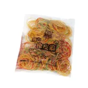 #18 強力橡皮筋 橡皮圈 約600條 231g 直徑5cm 黃綠紅混色