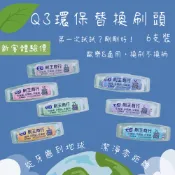 Q3替換刷頭 環保牙間刷 替換式 無刷柄，軟毛~軟毛~台灣製造，用的安心【適用於德恩奈、歐樂B的替換式長柄牙間刷】