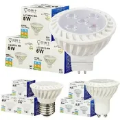 【亮博士】6入 LED 5W MR16 杯燈 GU5.3 GU10 E27 免變壓器 (黃光/自然光/白光) 全電壓