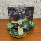 小麥的鞋鋪 ****Macanna**麥坎納專櫃~潛艦系列~底比斯~埃同~黃藤紫荊花毯~黃牛皮+鱷魚皮~手工製鞋面氣墊鞋