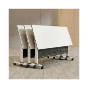 (店+)【安安家具】培訓桌椅組合移動辦公桌長條桌教育機構拼接培訓桌課桌折疊會議桌