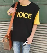 FINDSENSE服飾 FINDSENSE MD 日系 時尚 潮 男 休閒 寬鬆 VOICE字母 特色短T 無袖T恤 背心 字母T