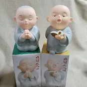 ＊謝啦二手書＊ 法鼓山 慈悲小沙彌 智慧小沙彌 公仔 存錢筒 撲滿 二手 外盒況不佳