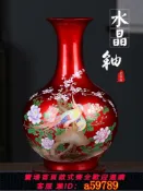 晴光選物 【台灣公司 可打統編】景德鎮陶瓷花瓶擺件中式客廳裝飾品喜慶紅高端一對陶瓷精品瓷器